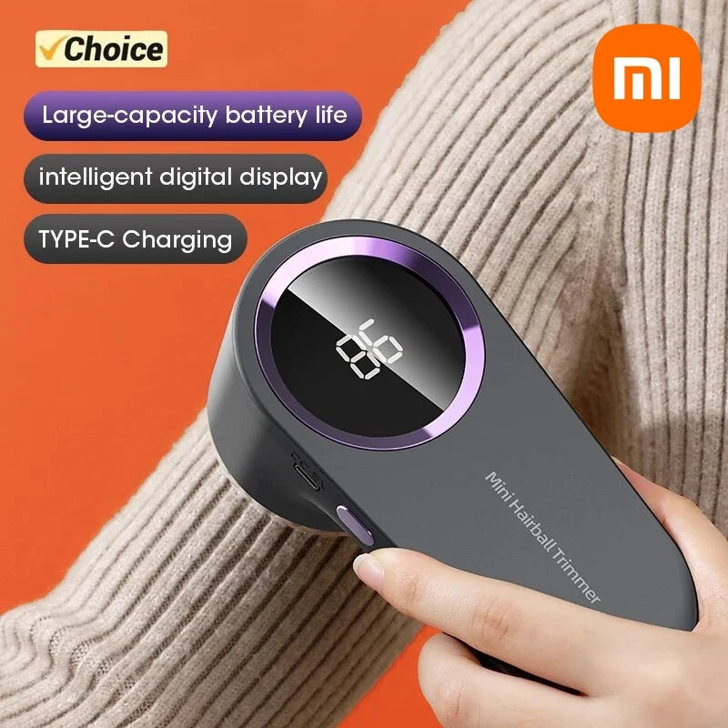 Rasoir Anti-bouloches électrique portable avec écran LED et rechargeable pour vêtements et tissus, trois niveaux de puissance pour la maison