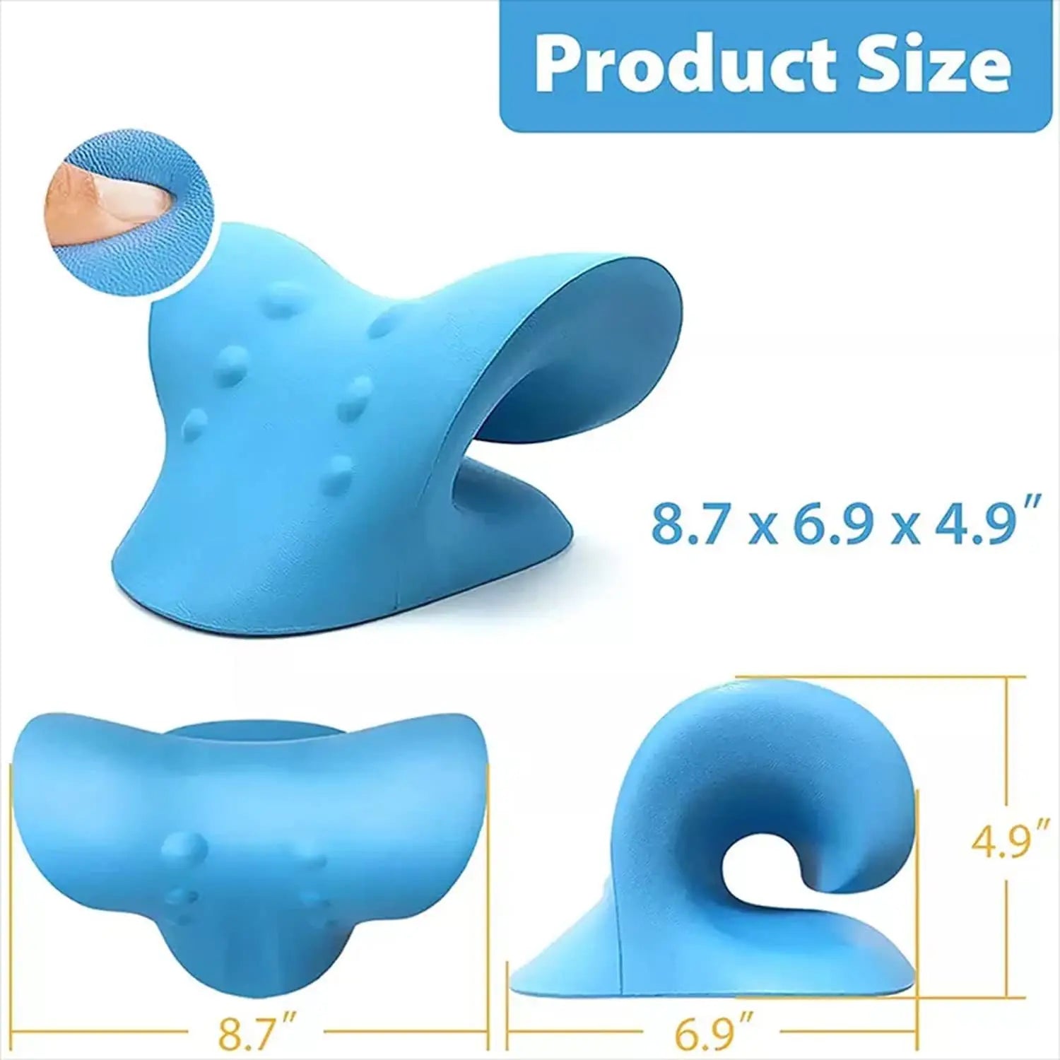 Coussin de traction chiropratique, Extenseurs de cou, la Relaxation du cou et des épaules est utilisée pour soulager la douleur du TMJ et des dispositifs diastoliques cervicaux