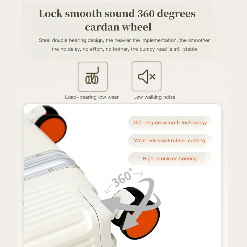 Valise à large poignée SUSHIMU – valise de voyage 20, 24 et 26 pouces pour hommes et femmes