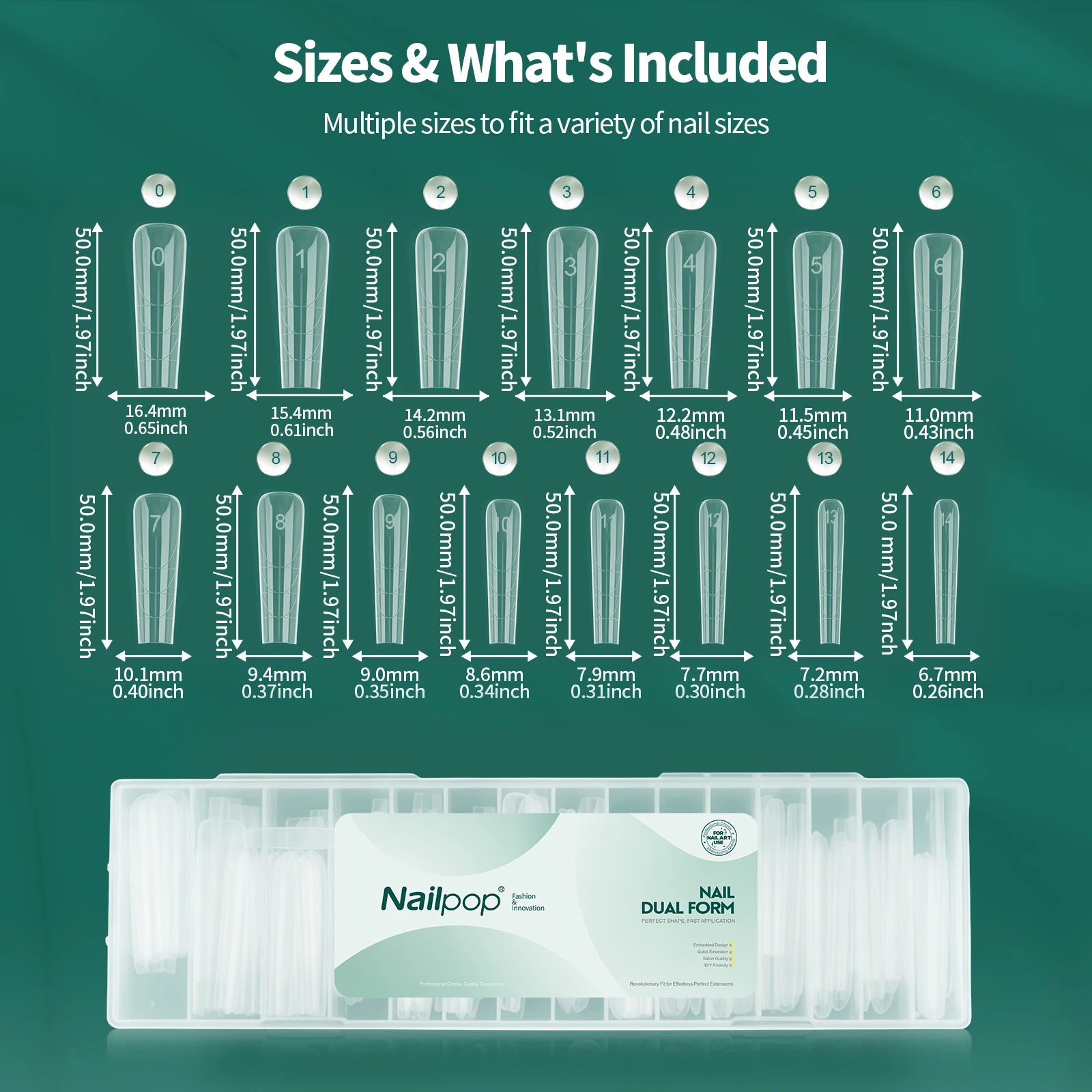 Double Formes Guidées 150 pcs pour Nail Art Français