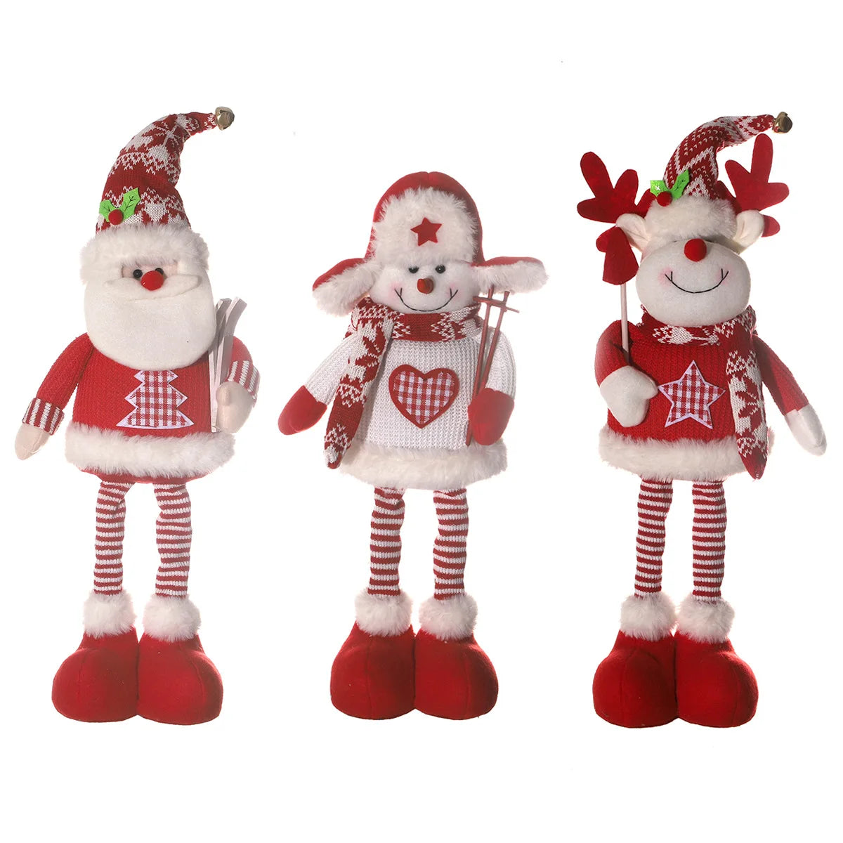 Grandes poupées de décorations de Noël pour enfants, ornements d'arbre de Noël