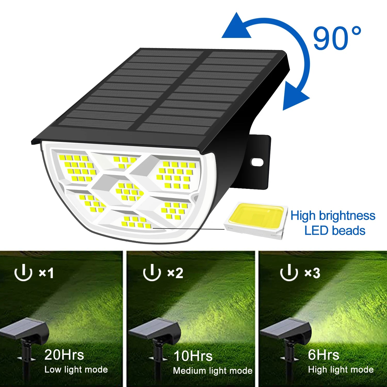 Spots solaires LED T-NEWSTYLE – 68/72 LED