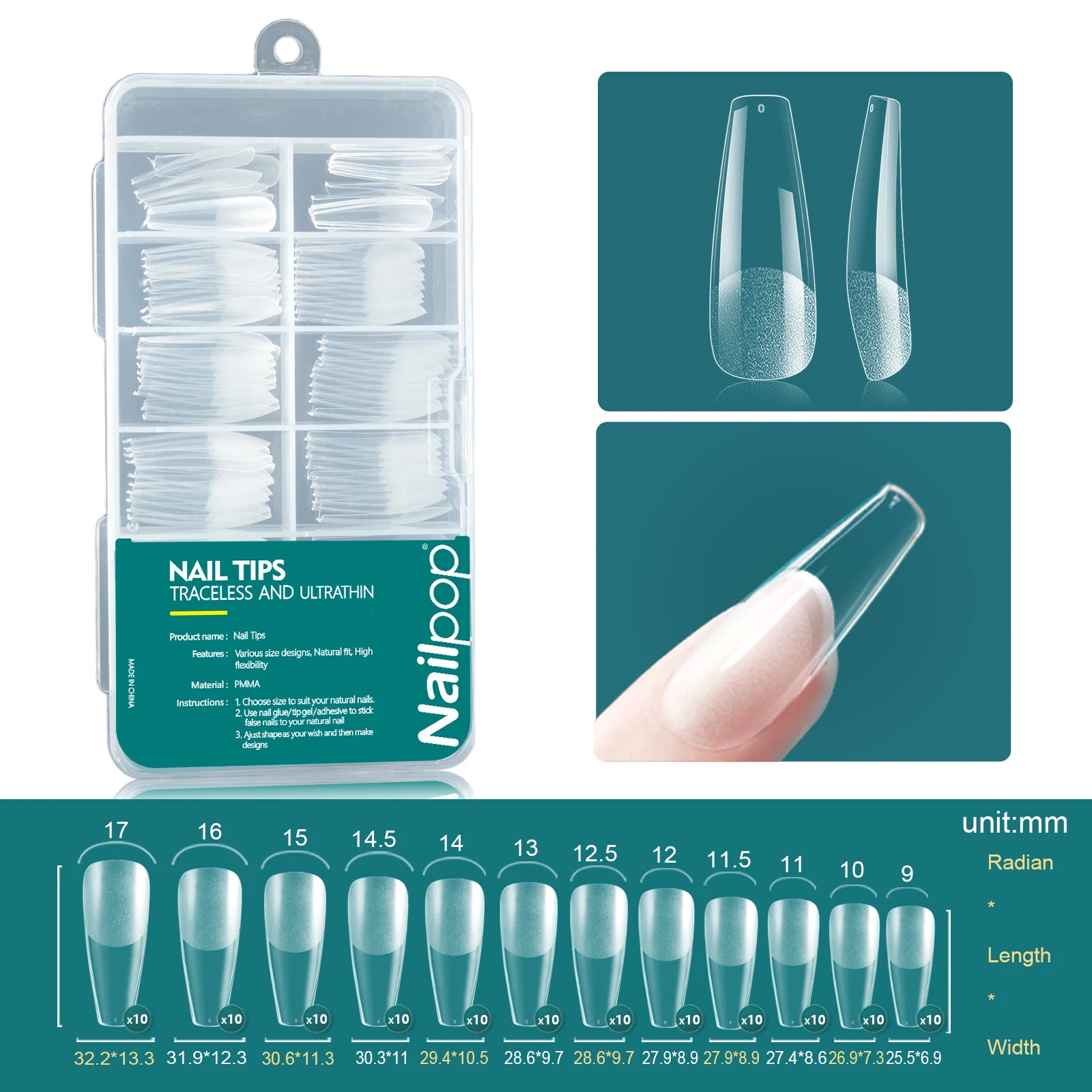 Capsules de Gel Souple 120 pcs, Courte/Moyenne