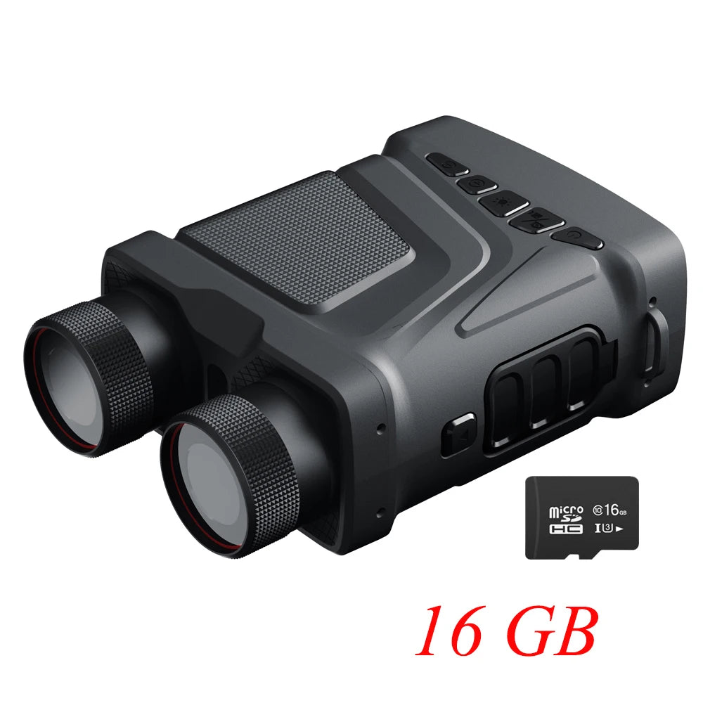 Jumelles de Vision Nocturne Numériques 1080p FHD – Zoom 5X, Infrarouge, Idéales pour Chasse, Camping et Surveillance Nautique