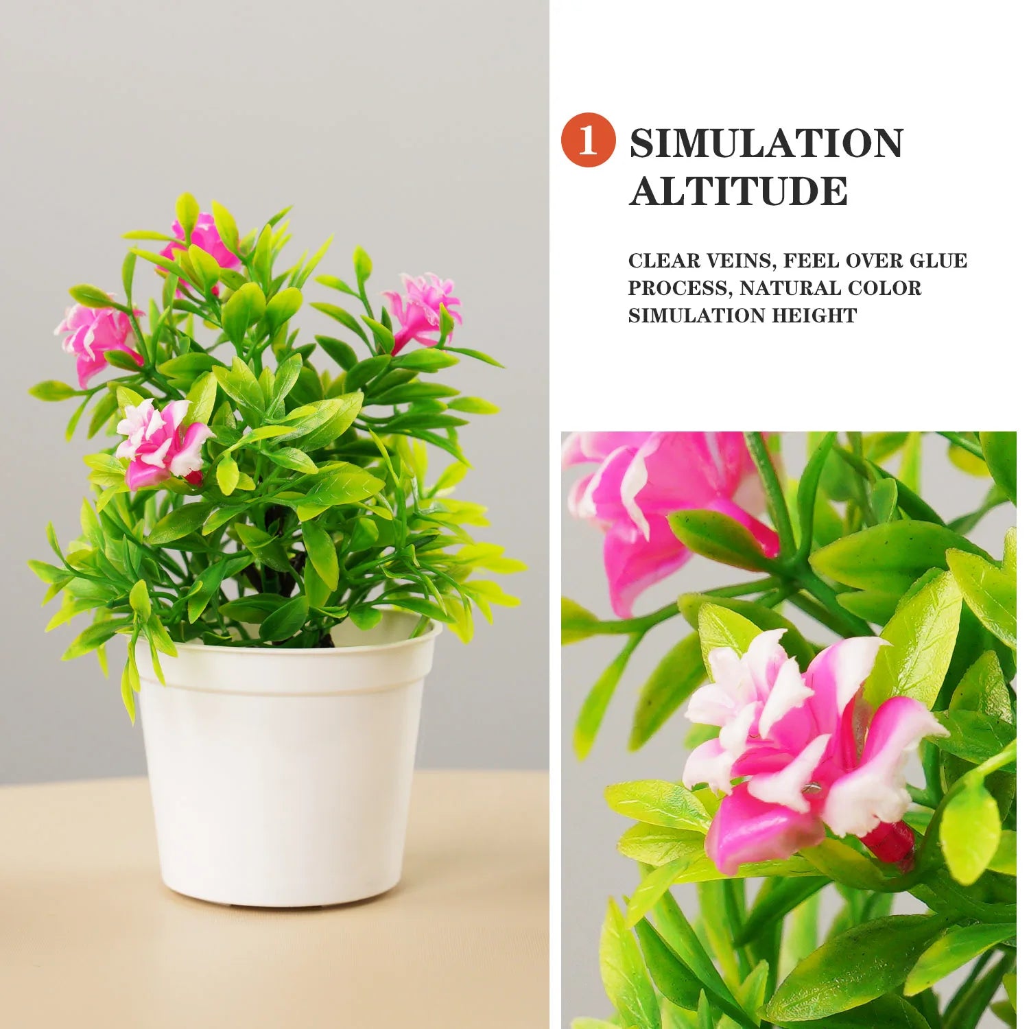 Plantes artificielles, Ornements de table de fleurs artificielles en pot, fausses plantes, simulation de bonsaï, plantes en pot pour jardin, intérieur/extérieur