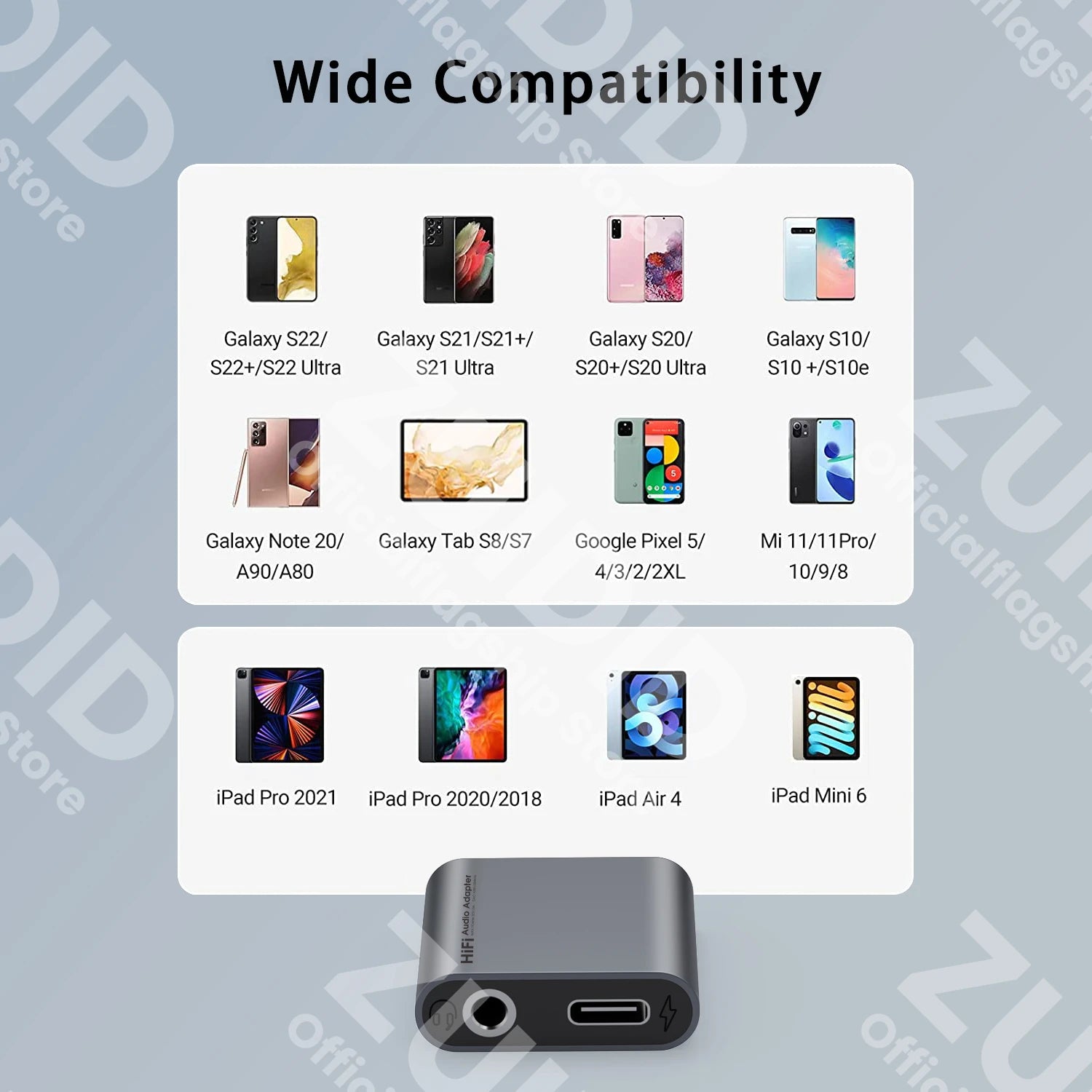 Adaptateur Audio Aux 2 en 1 USB C à 3.5mm/Type C PD60W, charge rapide 32 bits/384KHz DAC, convertisseur de casque Audio Aux pour iPad Samsung