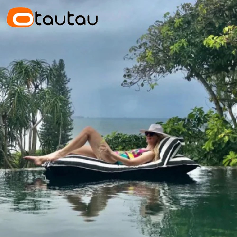 Pouf Flottant Géant – Housse Imperméable pour Piscine, Plage et Jardin (Sans Remplissage)