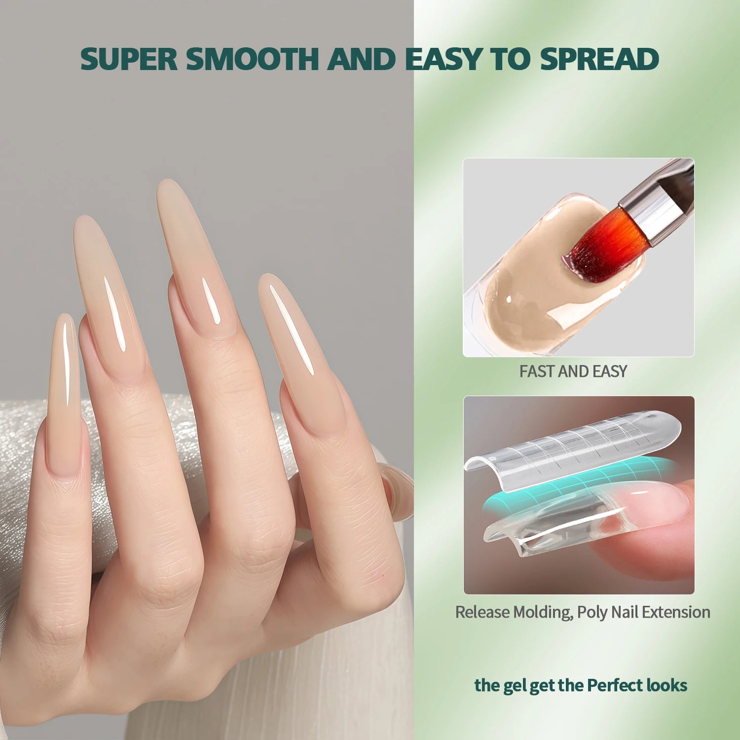 Gel Poly CRYSTAL sans TPO ni HEMA pour ongles, 6 couleurs, Gel constructeur longue durée pour extensions, usage salon et maison, 30 ml