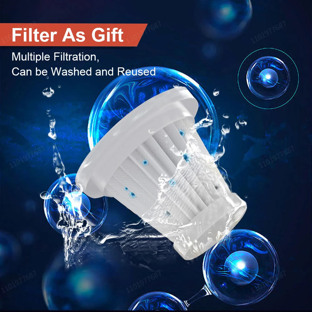 Mini aspirateur de voiture portable sans fil, nettoyeur sans fil pour la maison, le bureau, le clavier, les livres, 95000Pa