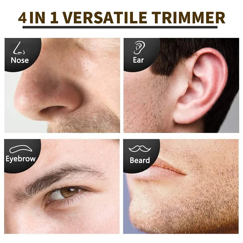 Tondeuse à Barbe Rechargeable 4 en 1 pour Homme, Appareil d'Épilation