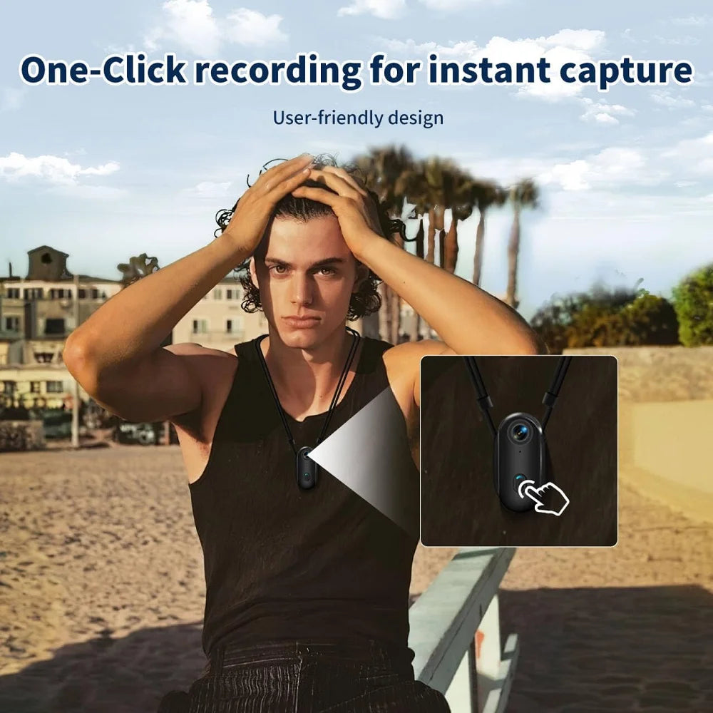 Mini Caméra Collier JETO 4K HD pour Animaux de Compagnie – POV, WiFi, Magnétique