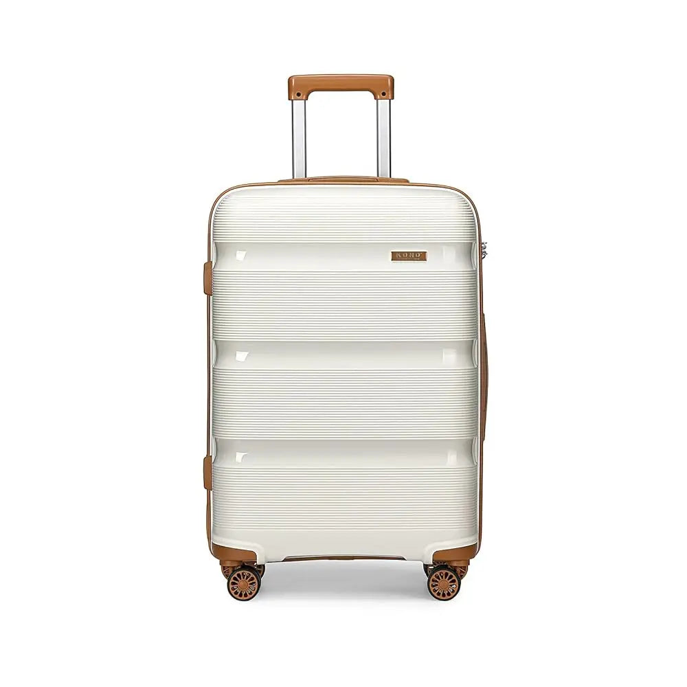 Ensemble de bagages rigides PP KONO 3 pièces – léger, 4 roues jumelles, serrure TSA, valises S-M-L