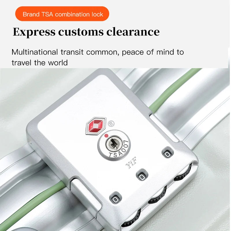 Valise large poignée pour voyage SUSHIMU – hommes et femmes, bagage à main, cadre en aluminium, PC + ABS, 20 et 24 pouces