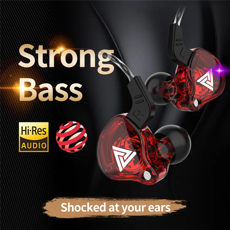 QKZ AK6 3.5mm Copper Wired Earphones with Mic