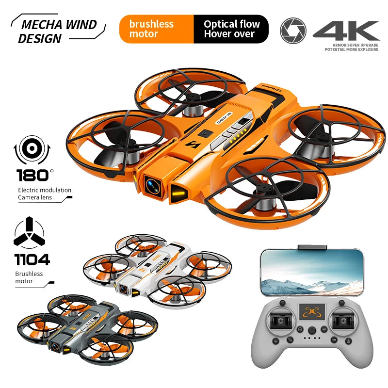 Drone de Course A21 2026 – 4K HD, Moteur Sans Balais, WIFI FPV, Flux Optique, Design Mecha, Quadrirotor jouet RC