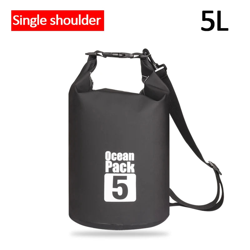 Sac étanche en PVC pour l'extérieur, 5L 10L 20L 30L, rangement pliable pour plongée, pour hommes et femmes, plage, natation, Rafting