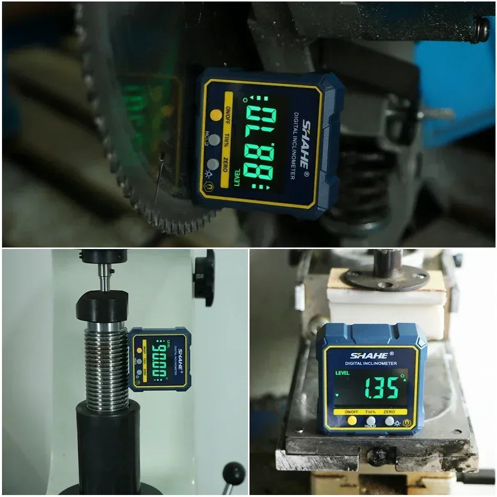 Niveau/Rapporteur d'angle numérique SHAHE 5315-90C – compact avec écran LCD et aimants intégrés