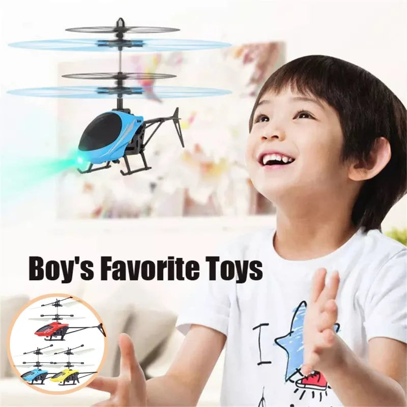Drop-resistant Induction Helicopter, Rechargeable RC Drone Toy, Gesture Control Method
