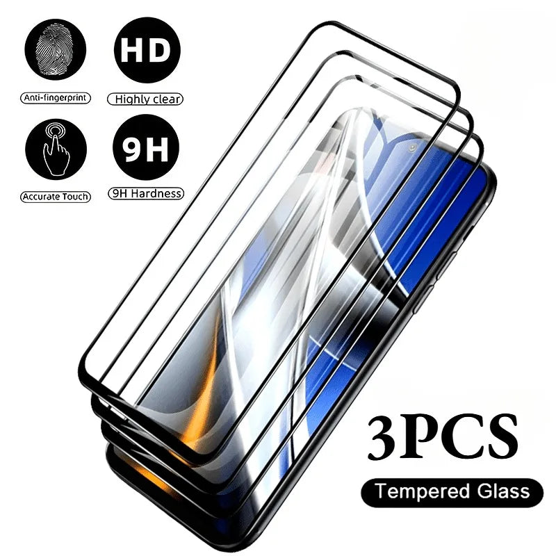 Protecteur d'écran en verre trempé HD pour Xiaomi Poco F7 Ultra Pro – Compatible Poco F6 F5 Pro F4 F3 GT