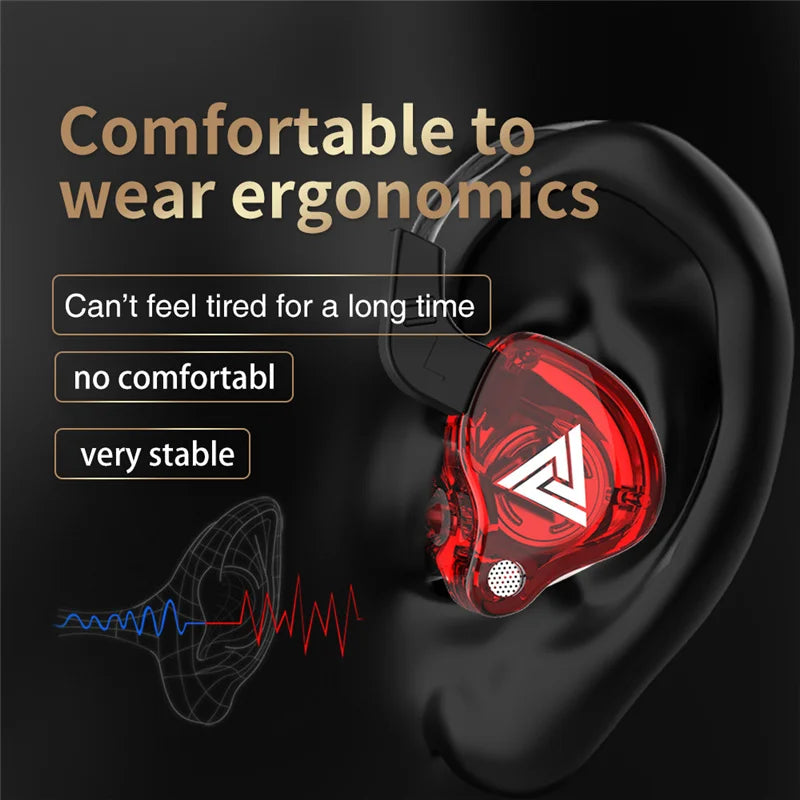 QKZ AK6 3.5mm Copper Wired Earphones with Mic