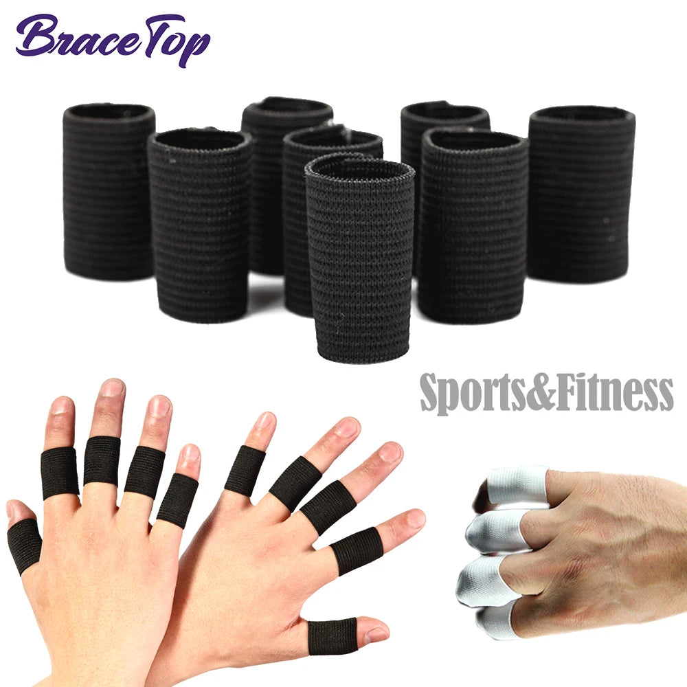 Protège-doigts de sport extensibles, protection des doigts, soutien arthritique, basket-ball, volley-ball, nouveau, 10 pièces