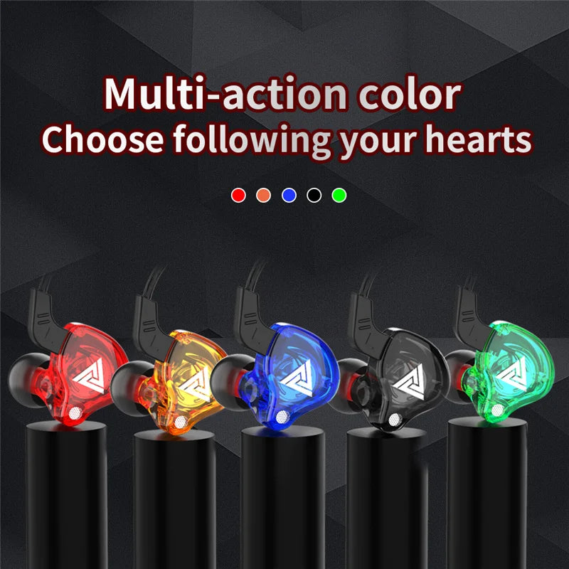QKZ AK6 3.5mm Copper Wired Earphones with Mic