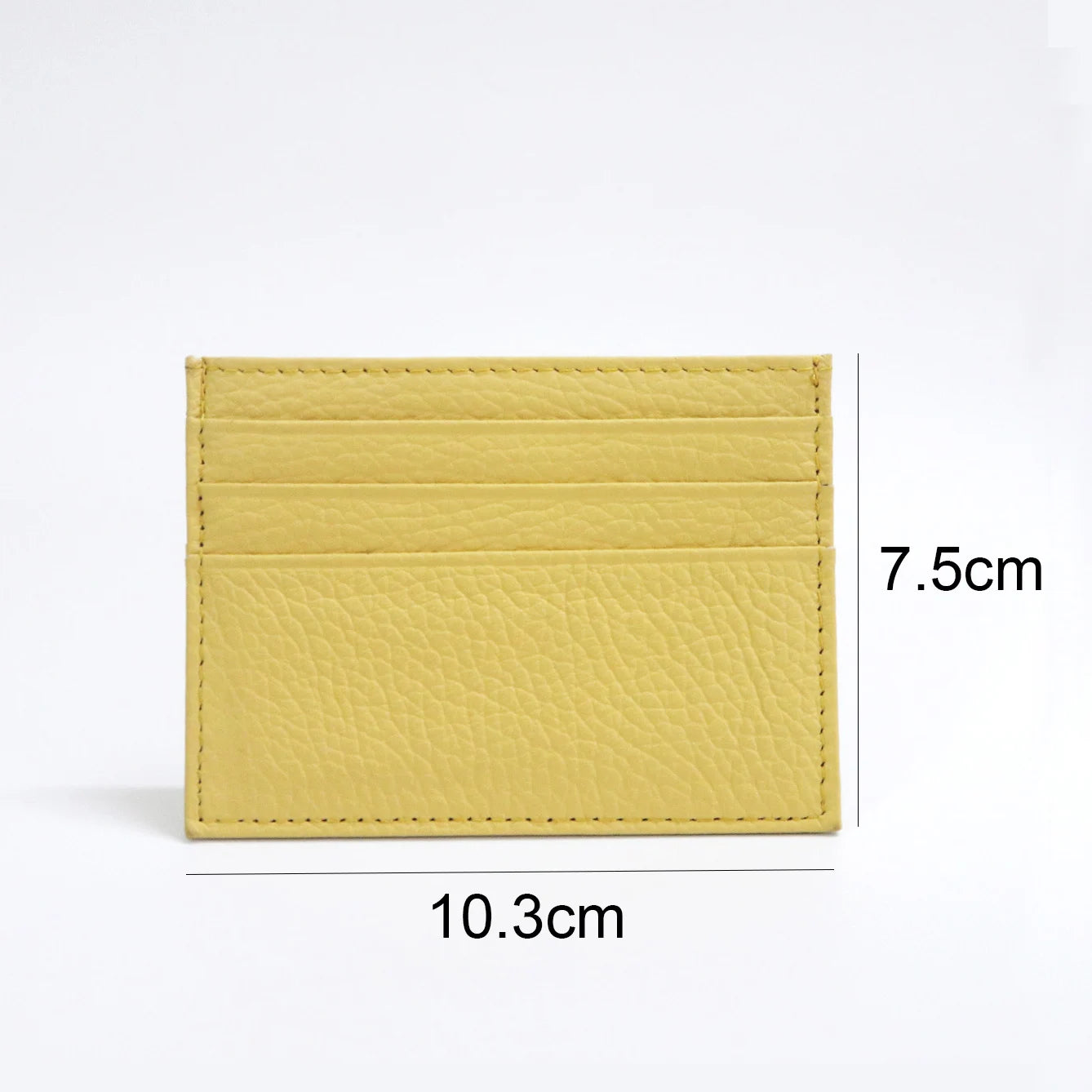 Porte-cartes de crédit en cuir avec initiales personnalisées, portefeuille mince, monogramme