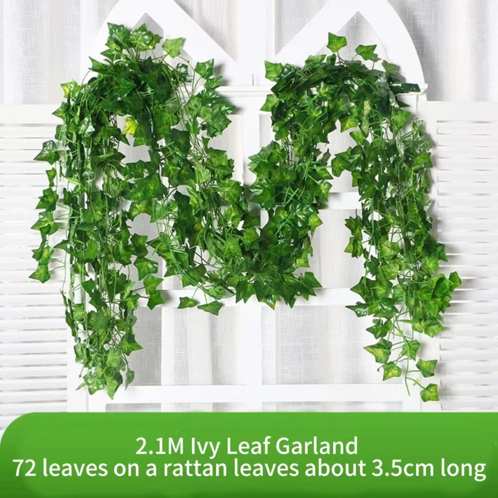 Artificial Plants, Artificial Ivy Leaves for Decoration, Indoor/Outdoor