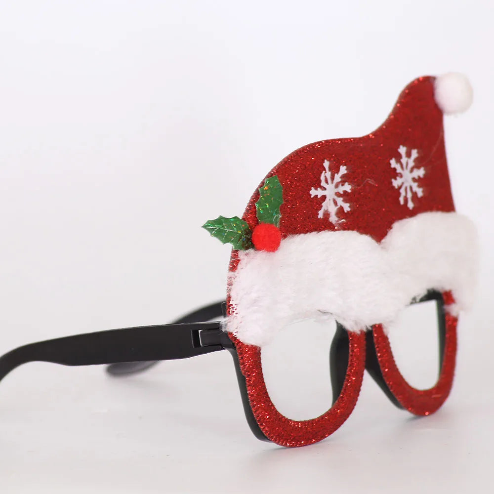 Lunettes de Noël Fantaisie – Montures Père Noël, Bonhomme de Neige & Bois | Crazy Party