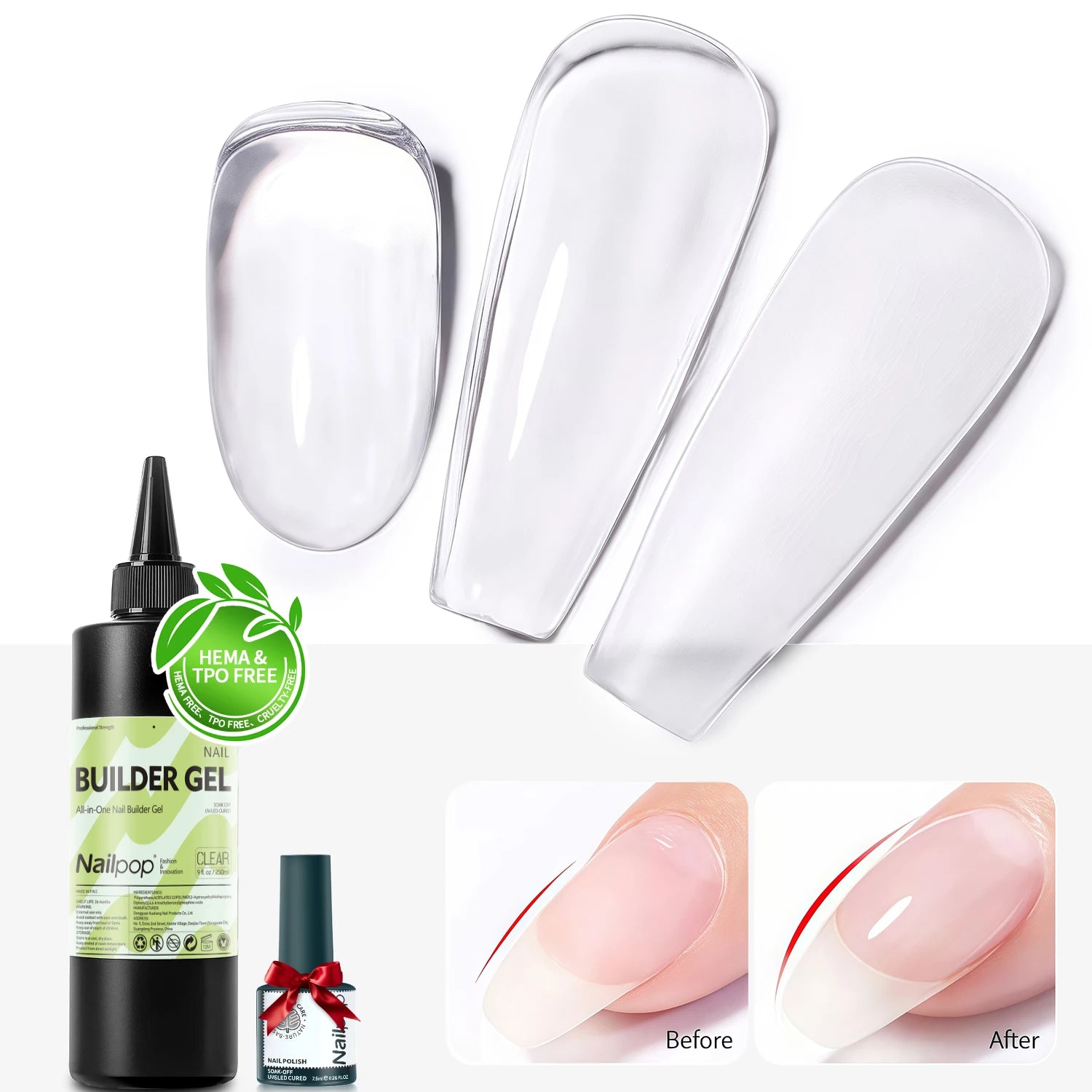 Gel multifonctionnel 7-en-1 pour extension d’ongles