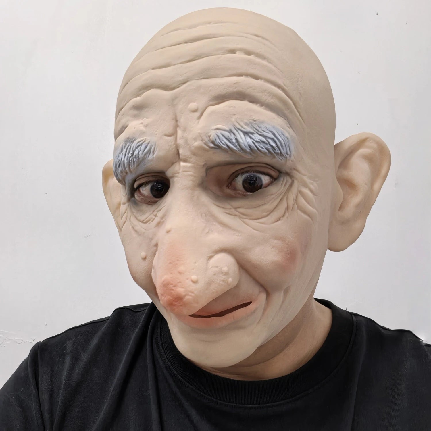 Super Soft Latex Old Man Mask – Moving Mouth – Ideal for Shows & Parties