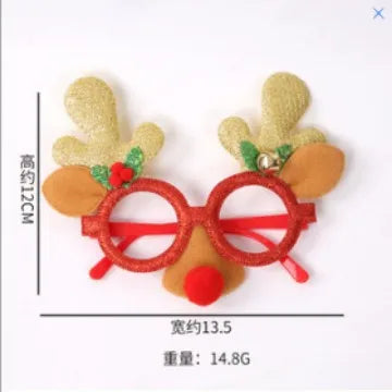 Lunettes de joyeux noël pour enfants et adultes, décoration de fête de noël, ornements de décoration