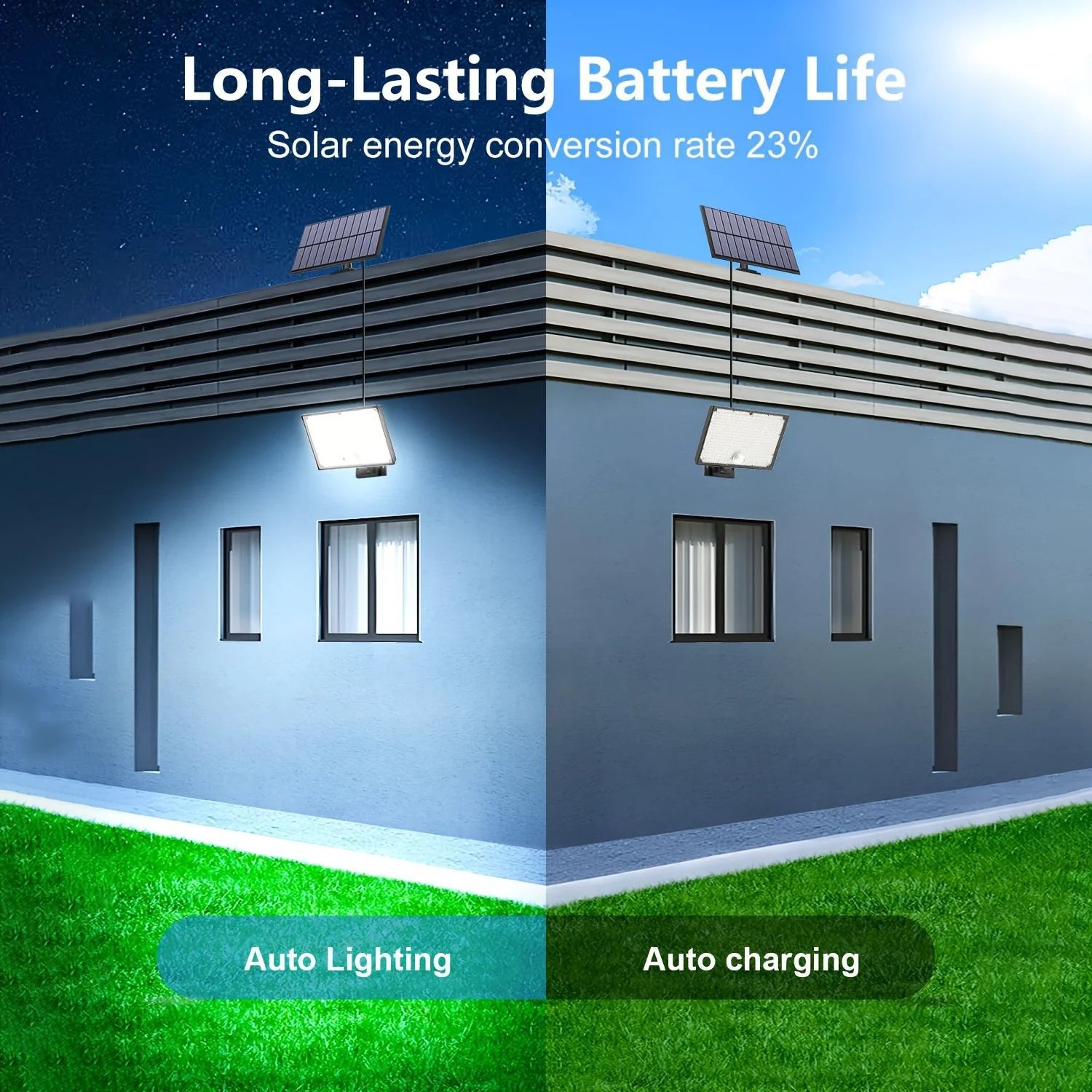 T-NEWSTYLE 400 LED Solar-Außenleuchte
