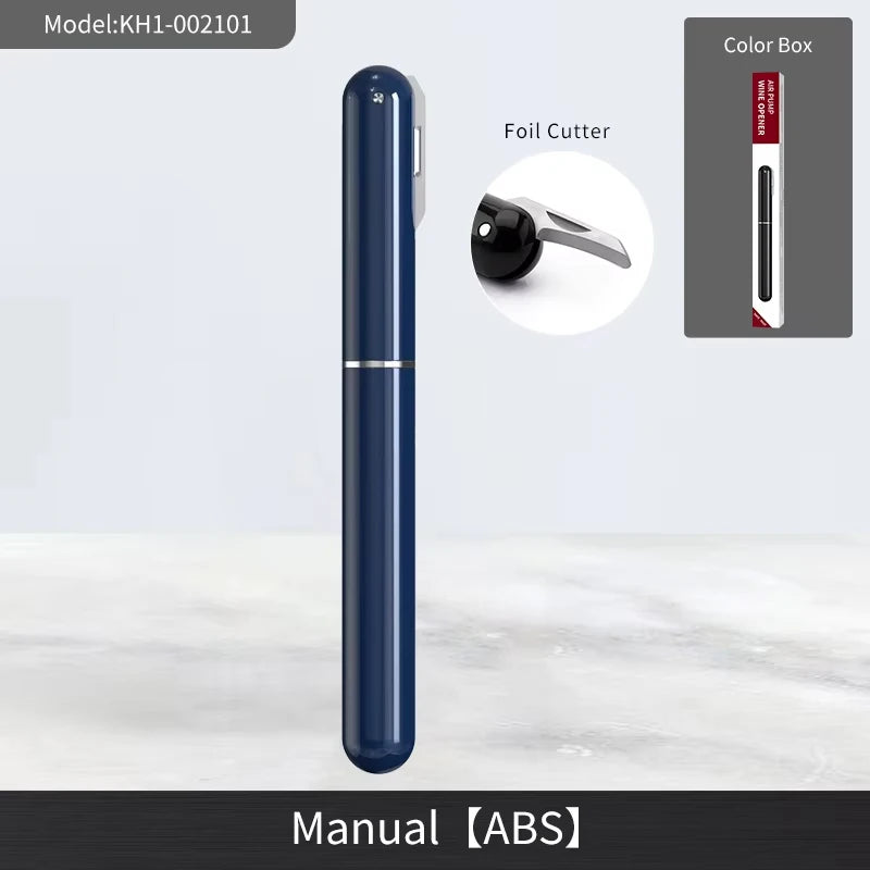 Tire-bouchon 2 en 1 en acier inoxydable – Ouverture facile à air, design élégant et écoresponsable