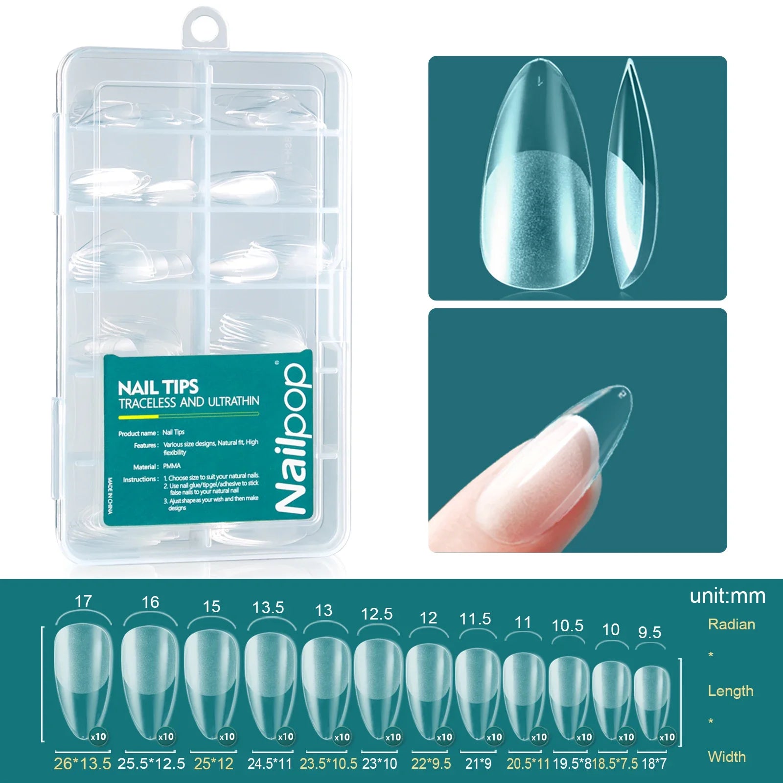 Capsules Ongles Gel Souple Full Cover 120 pcs