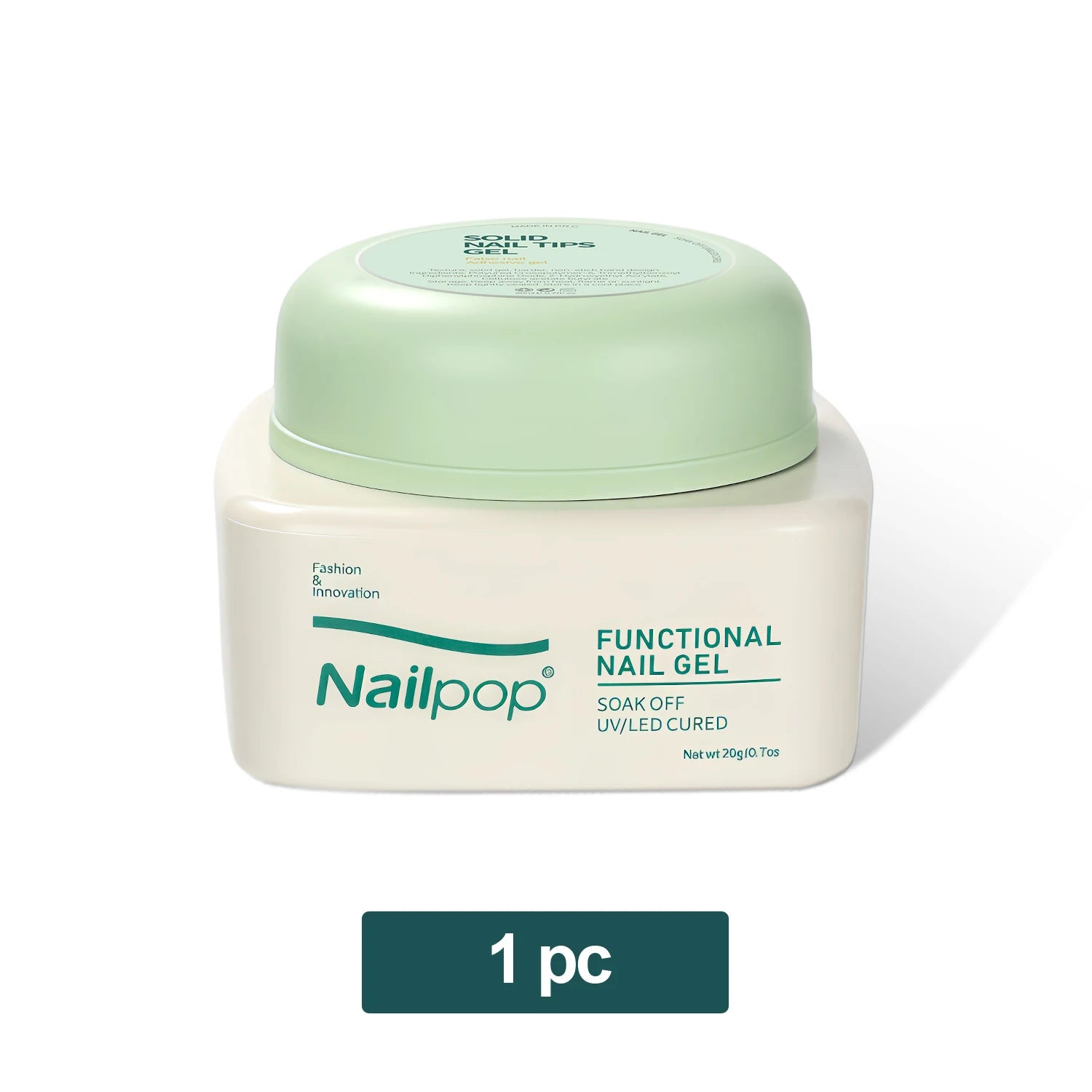 Gel Colle Solide pour Ongles à Pression, Adhésif Fort, Pointe de Gel Transparente, Gel UV Longue Durée, Sans Dommage, 20g (1/3 pièces)