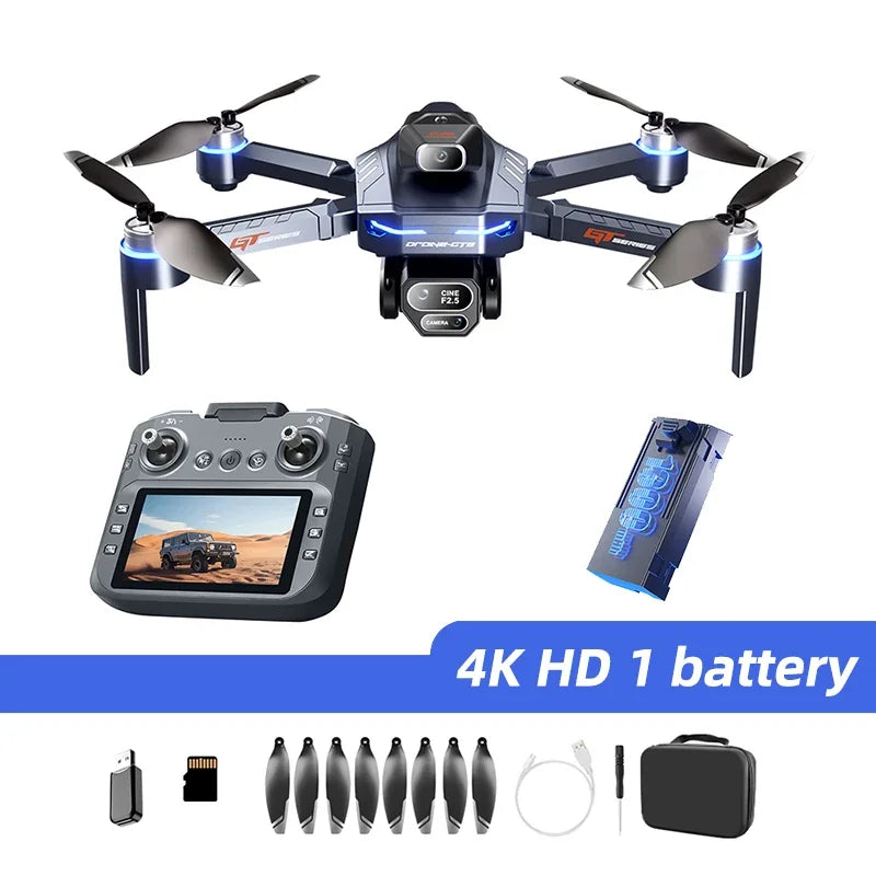 Drone Xiaomi Mijia GT8 Professionnel 8K HD, Trois Caméras 5G WIFI, Pliable, Quatre Axes, Moteur Sans Balais, Flux Optique, Vol Stationnaire, Quadrirotor