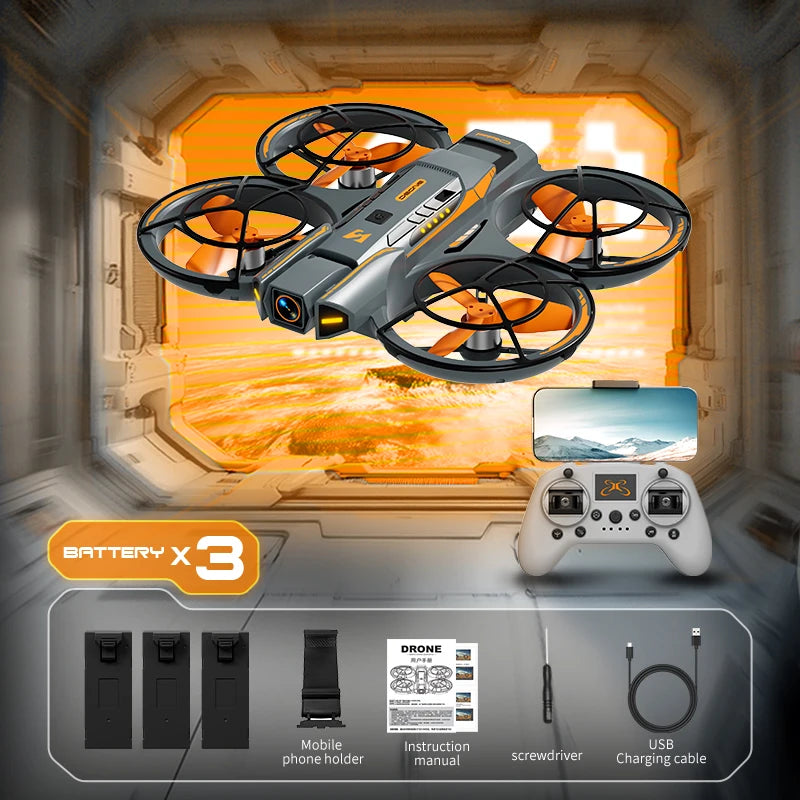 Drone de Course A21 2026 – 4K HD, Moteur Sans Balais, WIFI FPV, Flux Optique, Design Mecha, Quadrirotor jouet RC