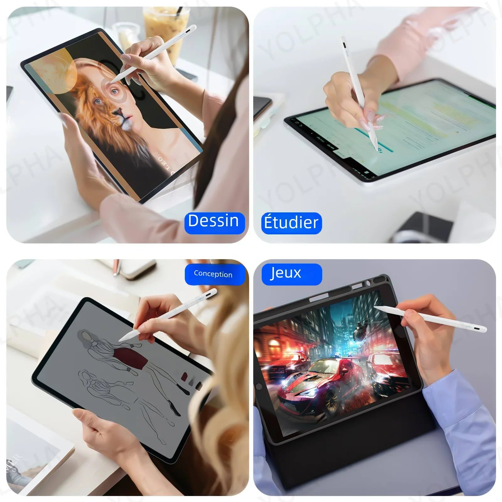 Stylet universel pour tablettes Android, téléphone portable, stylo tactile, iPhone, puzzles, stylo itif, Xiaomi, Huawei, tablette Samsung