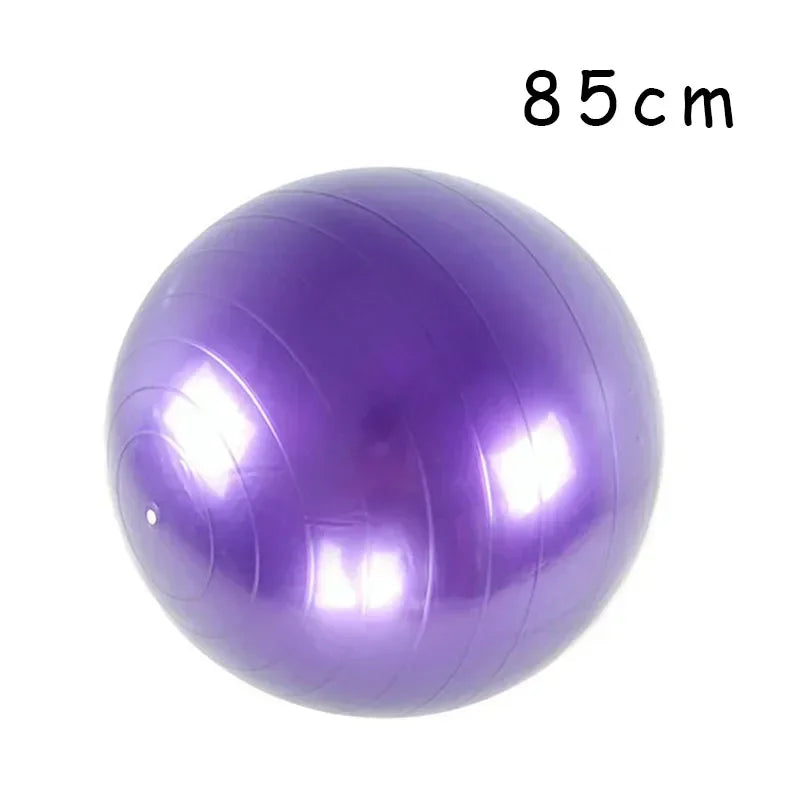 Ballon de yoga gonflable en PVC de 45 à 85 cm, grand ballon d'exercice épais pour la gym, le fitness, le pilates et l'équilibre