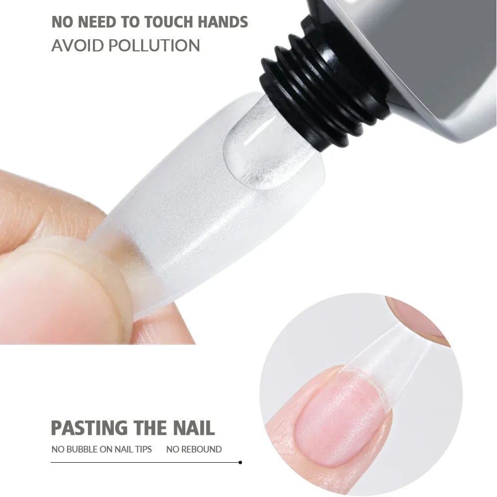 20 g künstlicher Nagelkleber, selbstklebender Nagellack, UV-Gel, weiche, langlebige Maniküre-Produkte