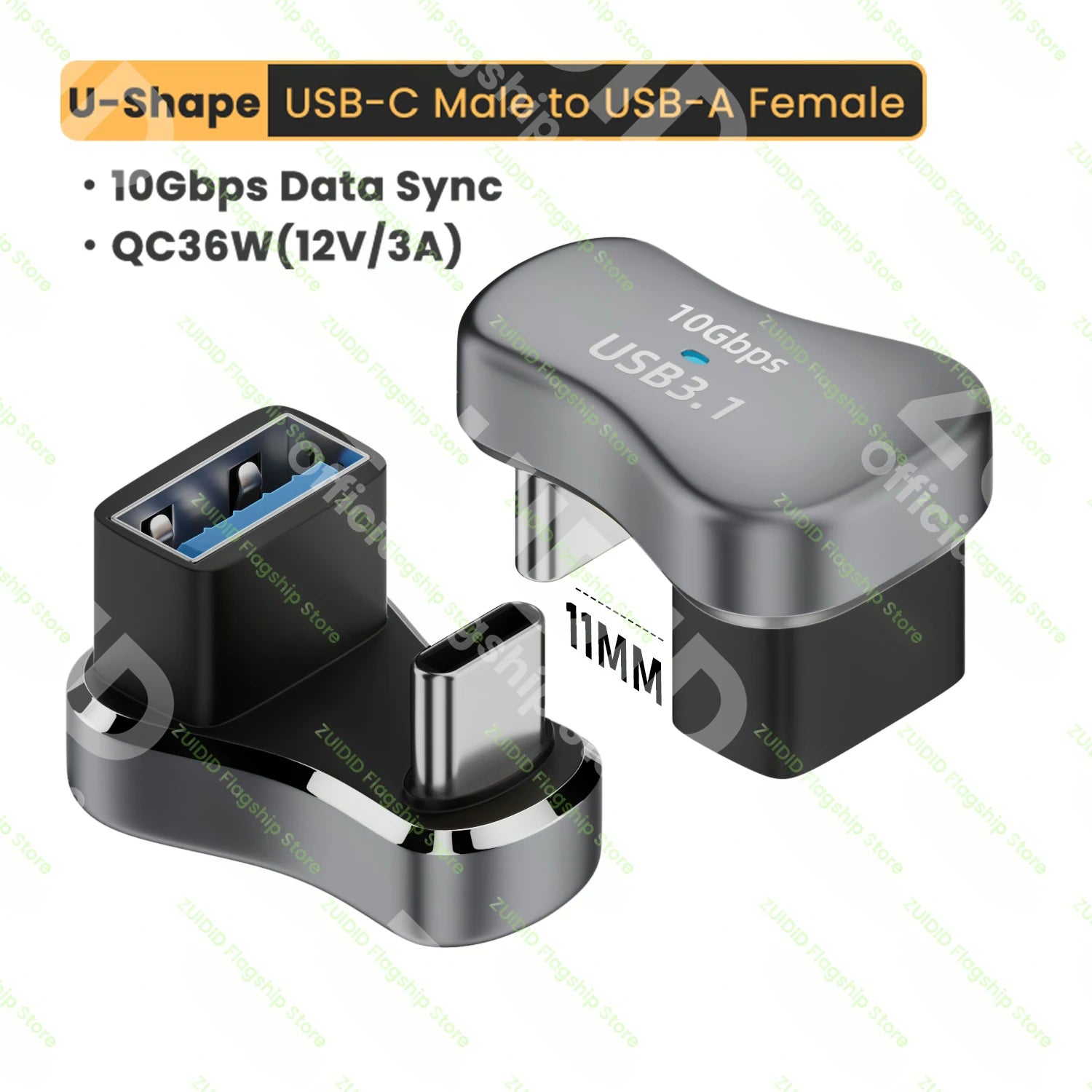 Adaptateur de données USB4.0 ThunderBolt 3 20Gbps 4K @ 60Hz 140W 5A USB C vers Type C, convertisseur de charge rapide pour Macbook Steam Deck