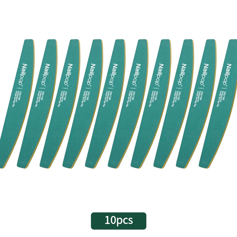 Limes à Ongles Professionnelles 10 pcs, Grain 100/180