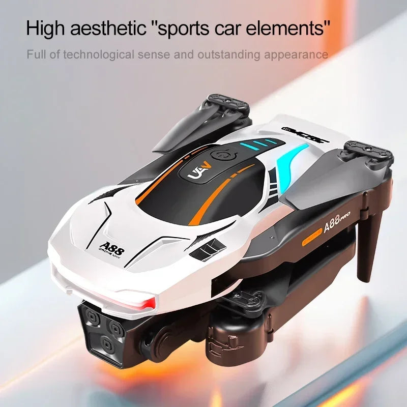 Drone 8K HD Professionnel Xiaomi Mijia A88, Caméra à Flux Optique, Évitement d’Obstacles, Moteur Sans Balais, Quadcopter Pliable RC