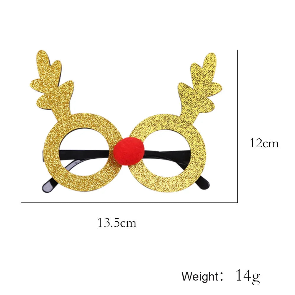 Lunettes de Noël Fantaisie – Montures Père Noël, Bonhomme de Neige & Bois | Crazy Party