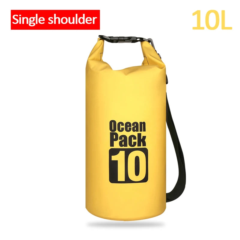 Sac étanche en PVC pour l'extérieur, 5L 10L 20L 30L, rangement pliable pour plongée, pour hommes et femmes, plage, natation, Rafting