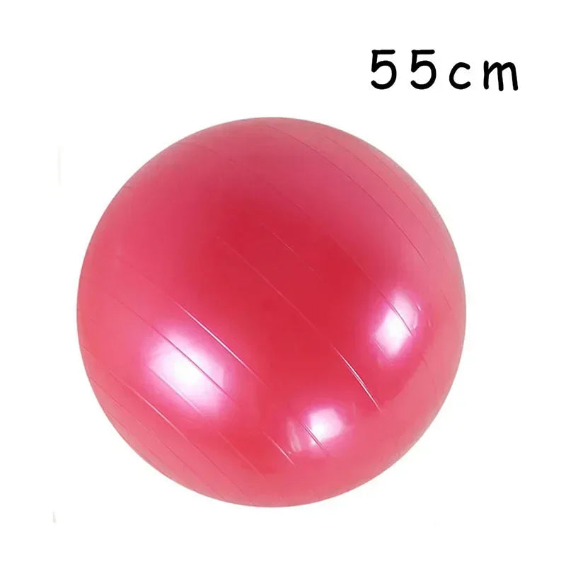 Ballon de yoga gonflable en PVC de 45 à 85 cm, grand ballon d'exercice épais pour la gym, le fitness, le pilates et l'équilibre