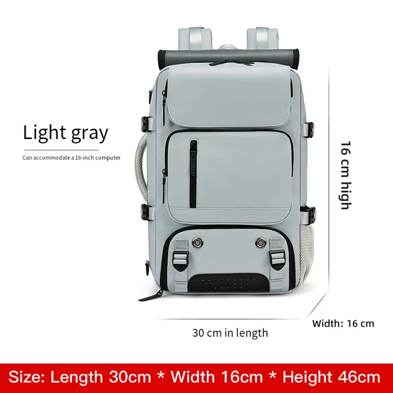 Sac à dos SUSHIMU – Voyage en plein air à double épaule pour hommes, grande capacité, compartiment ordinateur portable