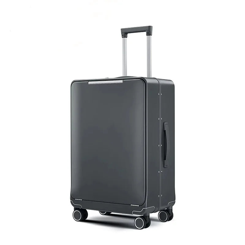 Valise SUSHIMU – Roulettes avec cadre en aluminium, ouverture avant personnalisée, cabine 20 et 24 pouces