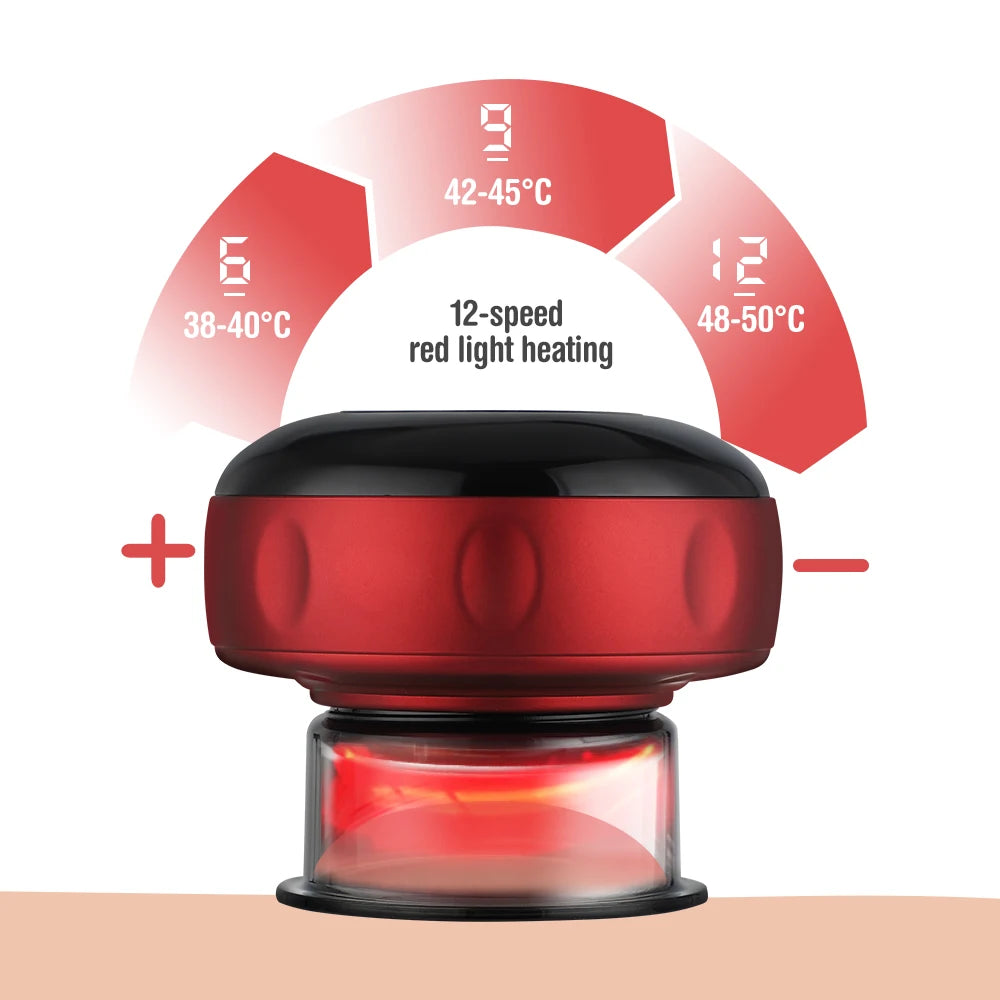 Appareil de massage sous vide électrique, massage amincissant, Guasha, thérapie par la chaleur, acupuncture négative par pression